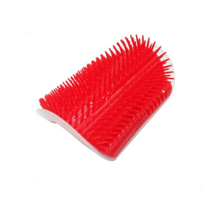 Cat Self-Grooming Wall Corner Brush – Soft Rubber Massage Comb with Catnip