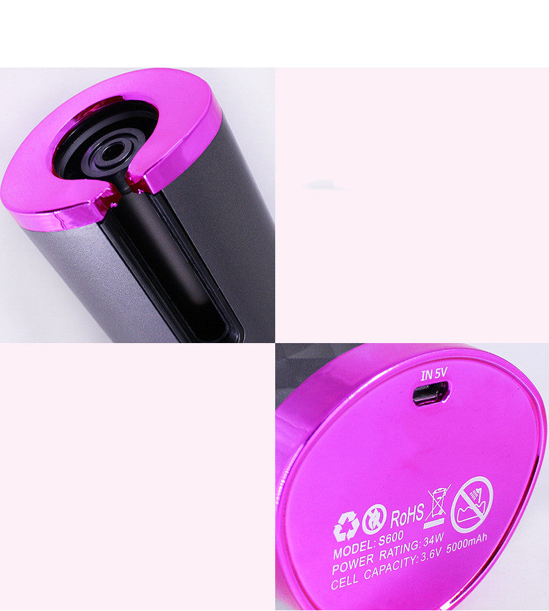 Automatic Hair Curler – Cordless, LCD Display & Ceramic Tourmaline