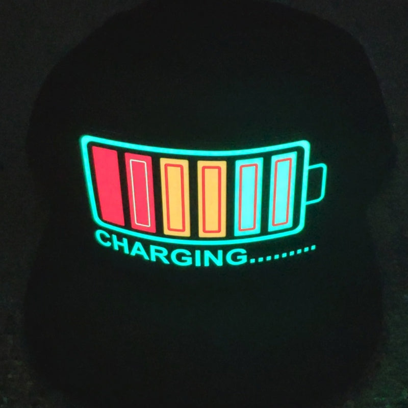 LED Glow Party Hat – Light-Up Cotton Cap (One Size)