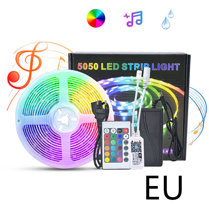 Bluetooth RGB LED Strip Lights – Music Sync, Waterproof (5M)