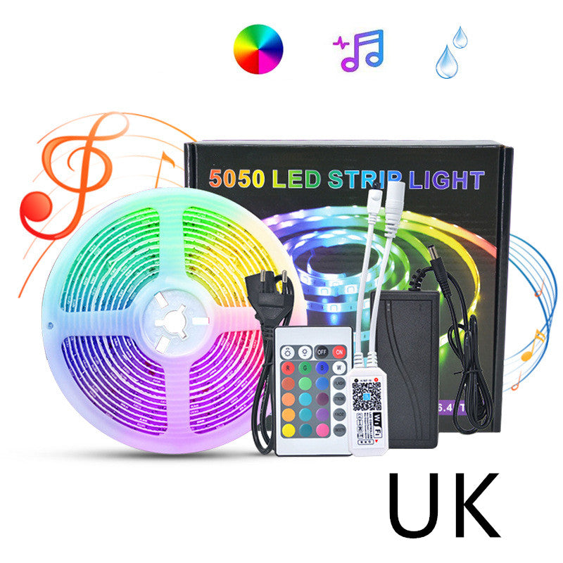 Bluetooth RGB LED Strip Lights – Music Sync, Waterproof (5M)
