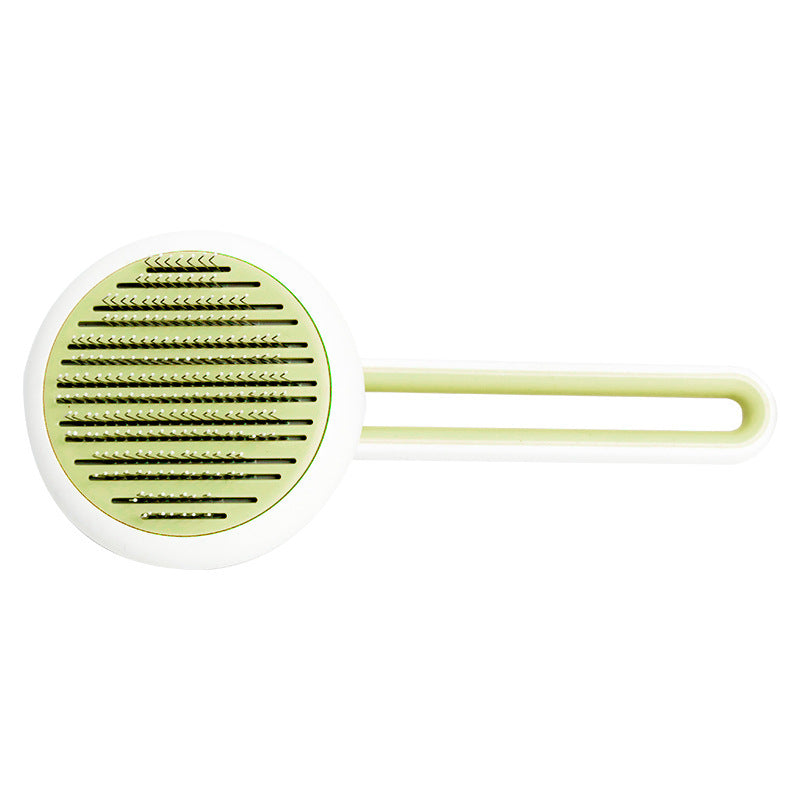 Self-Cleaning Pet Grooming Brush – One-Click Hair Removal Comb for Cats & Dogs