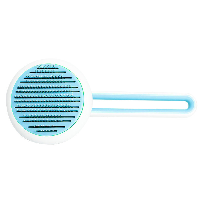 Self-Cleaning Pet Grooming Brush – One-Click Hair Removal Comb for Cats & Dogs