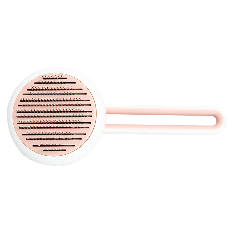 Self-Cleaning Pet Grooming Brush – One-Click Hair Removal Comb for Cats & Dogs
