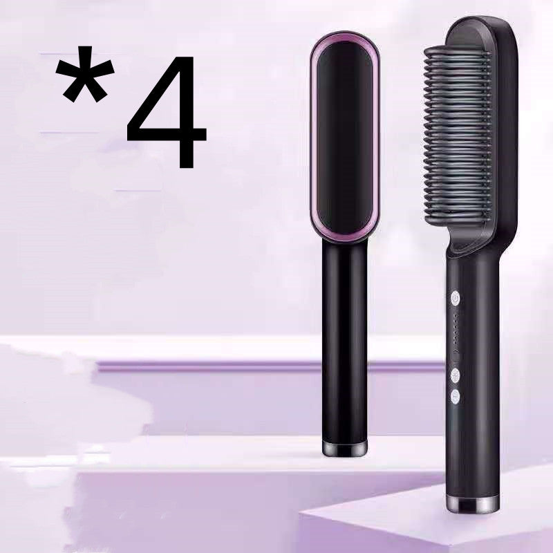 2-in-1 Hair Straightener & Curling Comb – Negative Ion, 10 Heat Settings