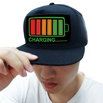 LED Glow Party Hat – Light-Up Cotton Cap (One Size)