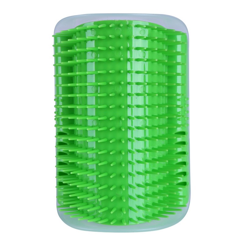 Cat Self-Grooming Wall Corner Brush – Soft Rubber Massage Comb with Catnip
