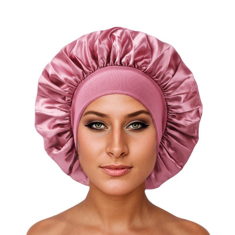 Beauty Hair Care Cap – Wide Brim Elastic Headscarf for Women 🎁 FREE with Hair Brush!