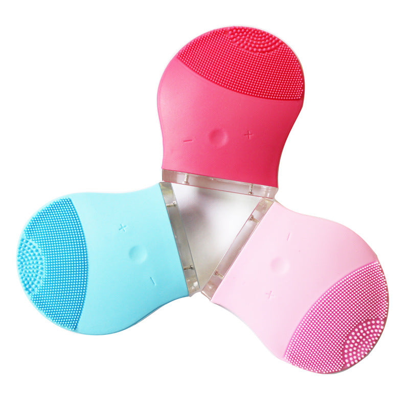 Sonic Silicone Facial Cleansing Brush – Deep Clean & Massage