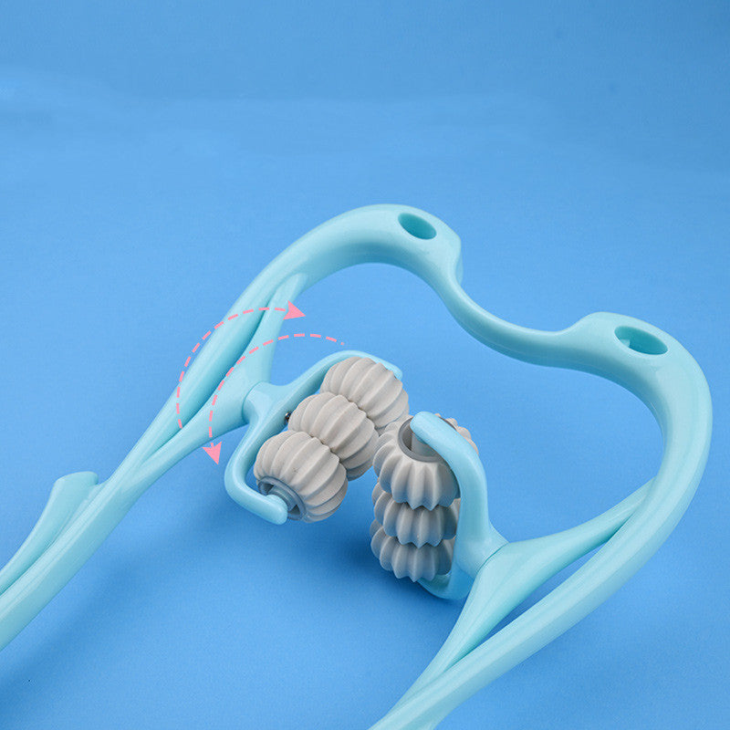 6-Roller Cervical Neck Massager \u2013 Manual Neck, Shoulder & Back Massager