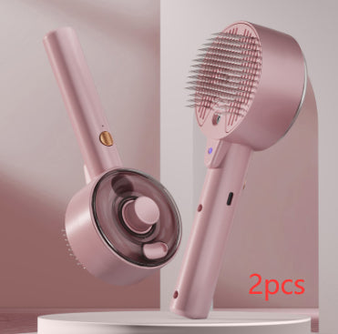 Pet Spray Grooming Comb – UV Sterilization & Mist Brush for Dogs & Cats