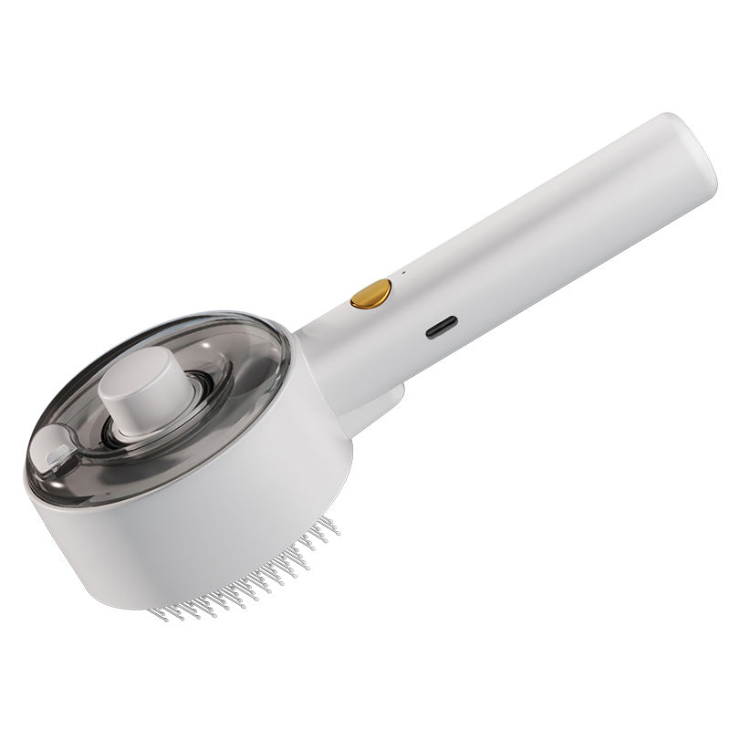 Pet Spray Grooming Comb – UV Sterilization & Mist Brush for Dogs & Cats
