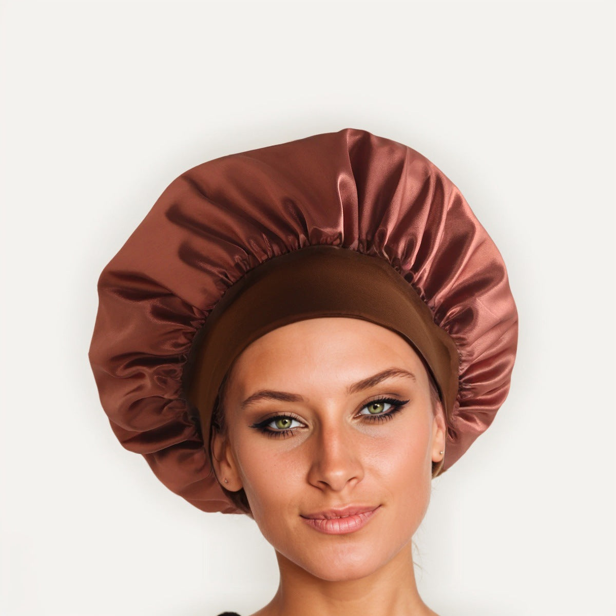Beauty Hair Care Cap – Wide Brim Elastic Headscarf for Women 🎁 FREE with Hair Brush!