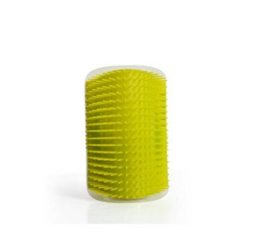 Cat Self-Grooming Wall Corner Brush – Soft Rubber Massage Comb with Catnip