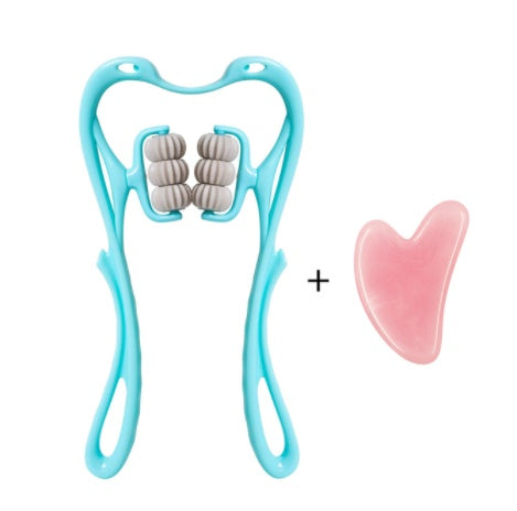 6-Roller Cervical Neck Massager \u2013 Manual Neck, Shoulder & Back Massager