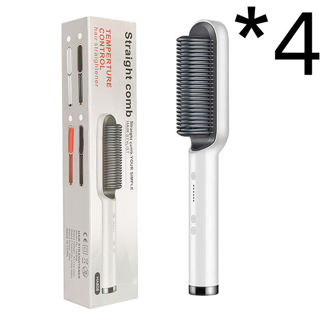 2-in-1 Hair Straightener & Curling Comb – Negative Ion, 10 Heat Settings