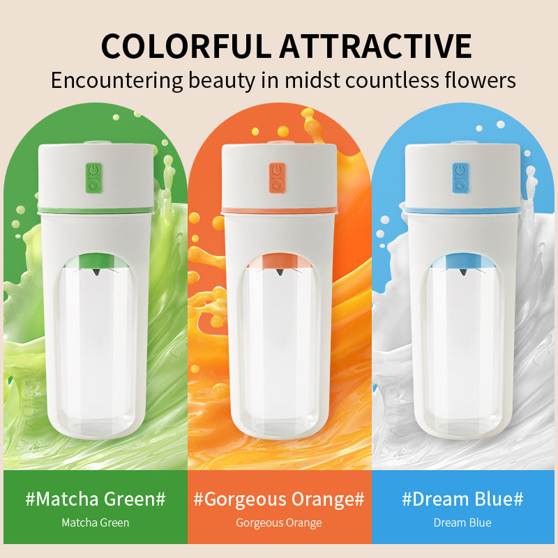 Portable USB Rechargeable Blender – Mini Smoothie & Juice Maker with 400ml Cup