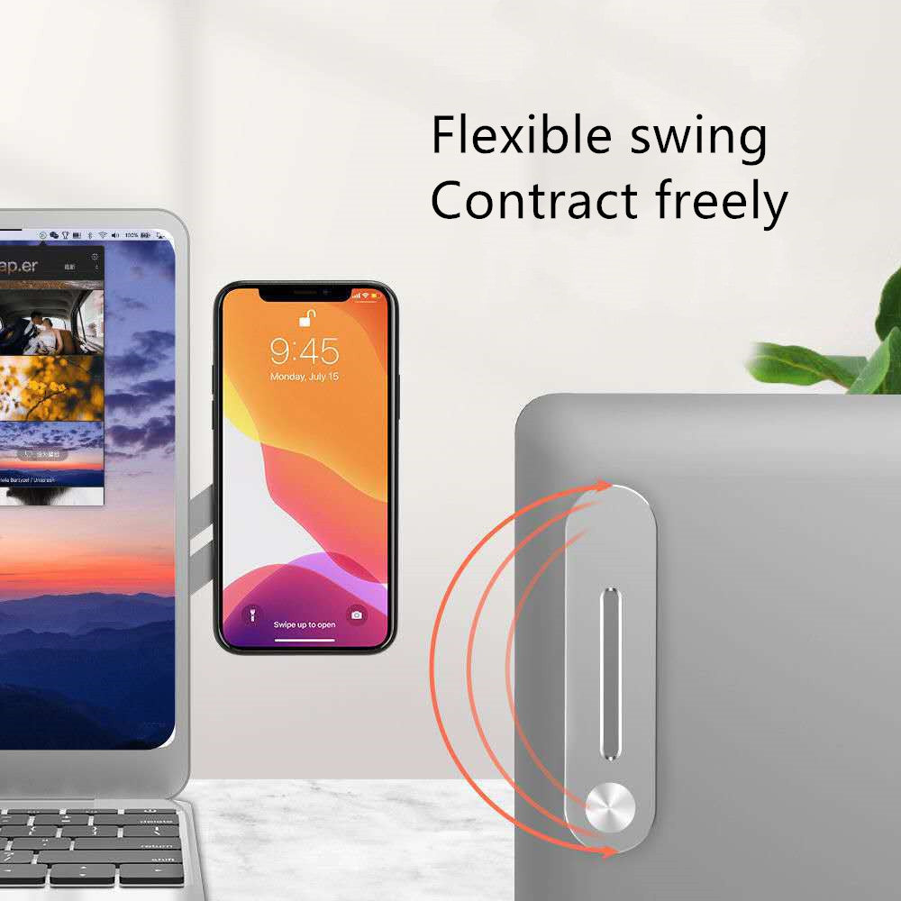 Adjustable Aluminum Laptop & Phone Stand – Portable Desk Riser