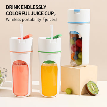 Portable USB Rechargeable Blender – Mini Smoothie & Juice Maker with 400ml Cup