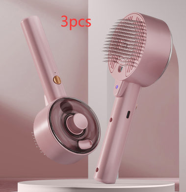 Pet Spray Grooming Comb – UV Sterilization & Mist Brush for Dogs & Cats