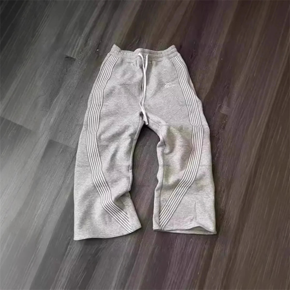 Casual Striped Straight Leg Pants – Unisex Street Jogging