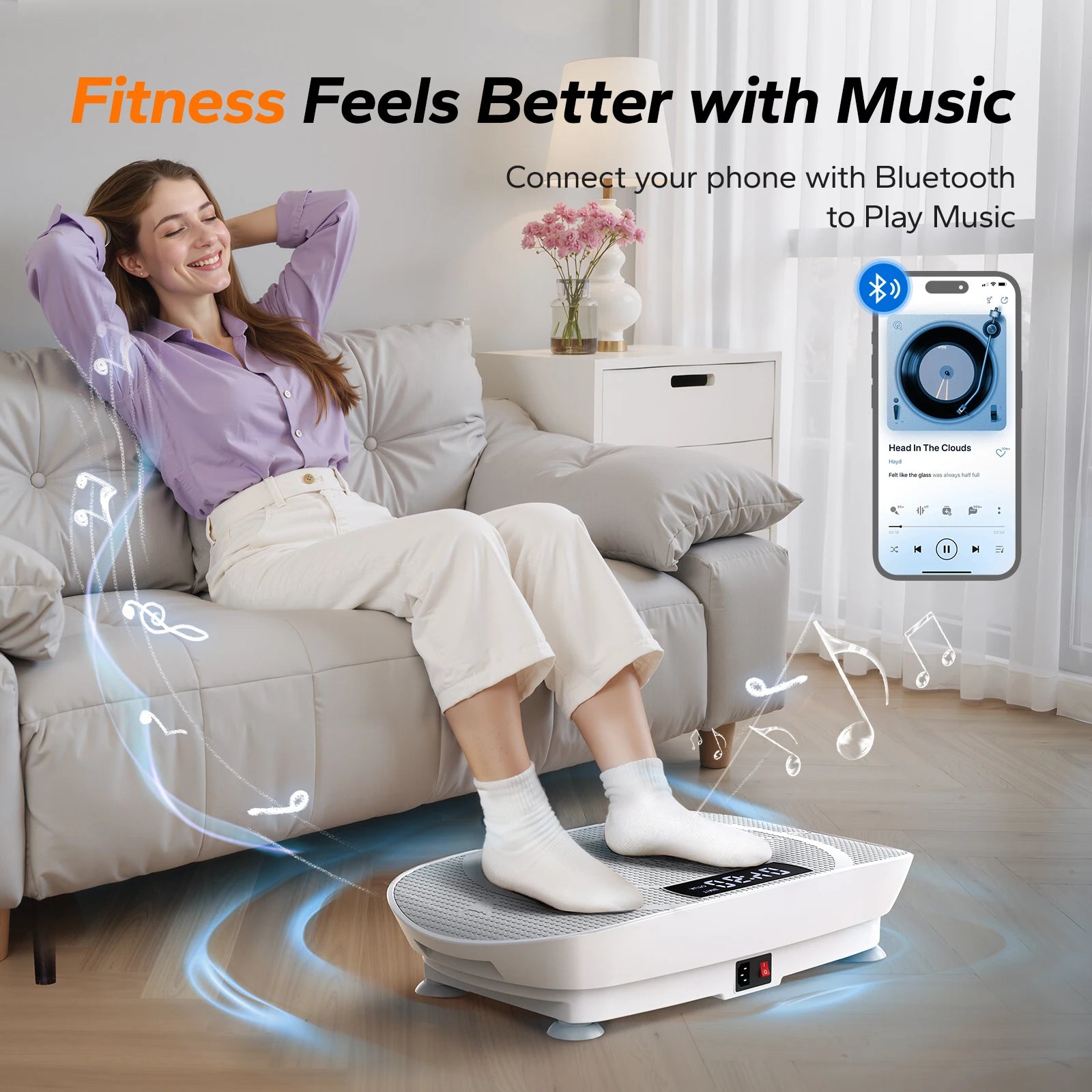MERACH Vibration Plate Exercise Machine – Whole Body Workout