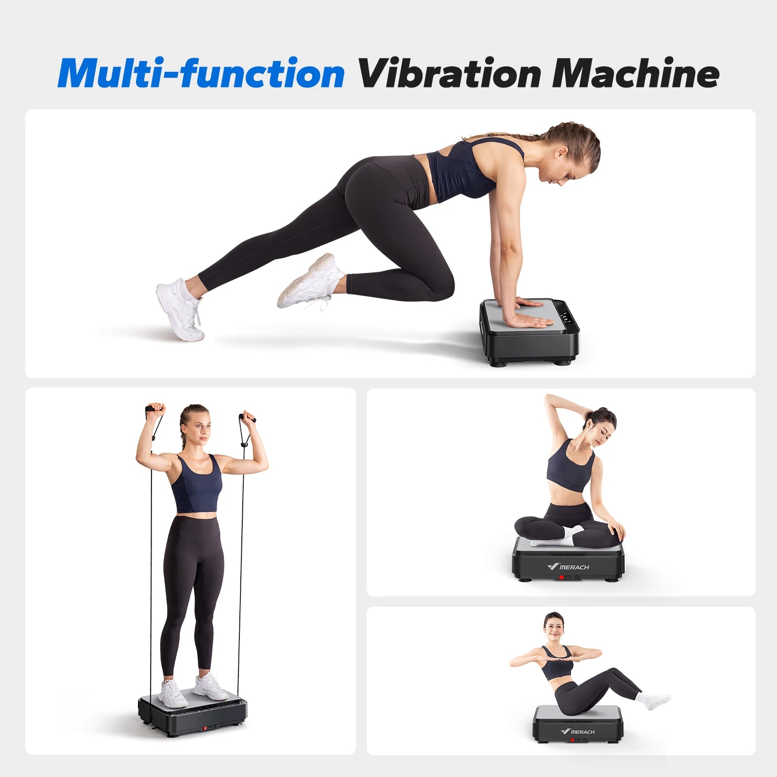 MERACH Vibration Plate for Lymphatic Drainage & Fat Burning