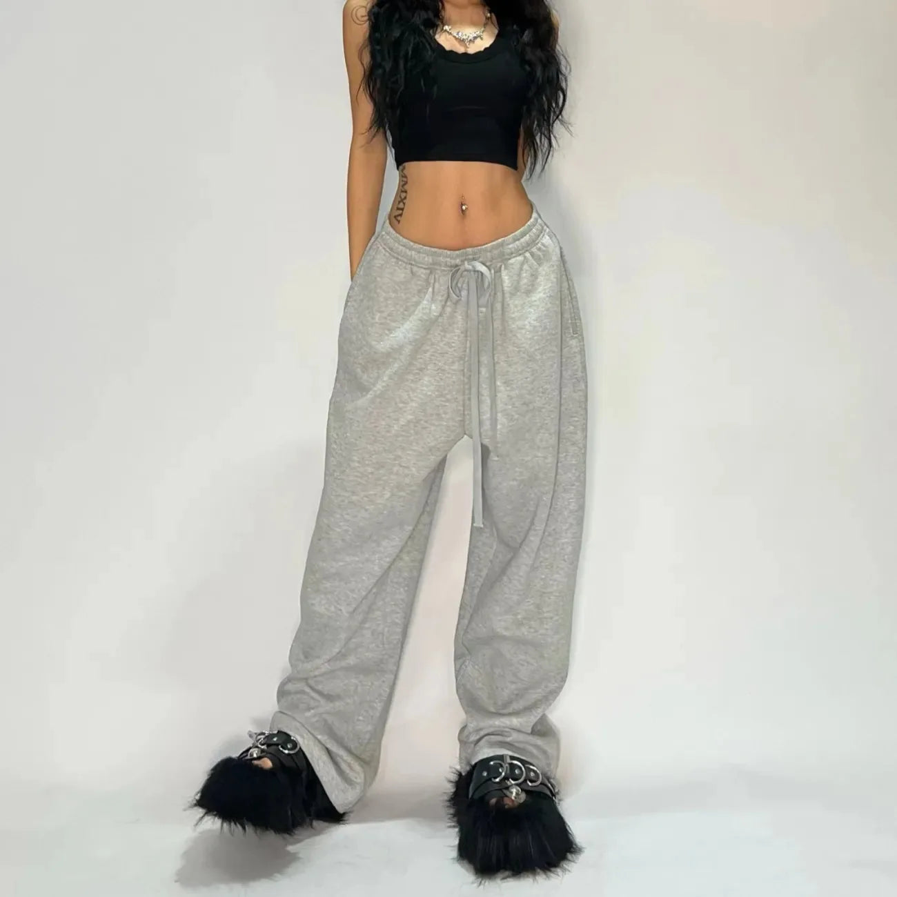 Casual Striped Straight Leg Pants – Unisex Street Jogging