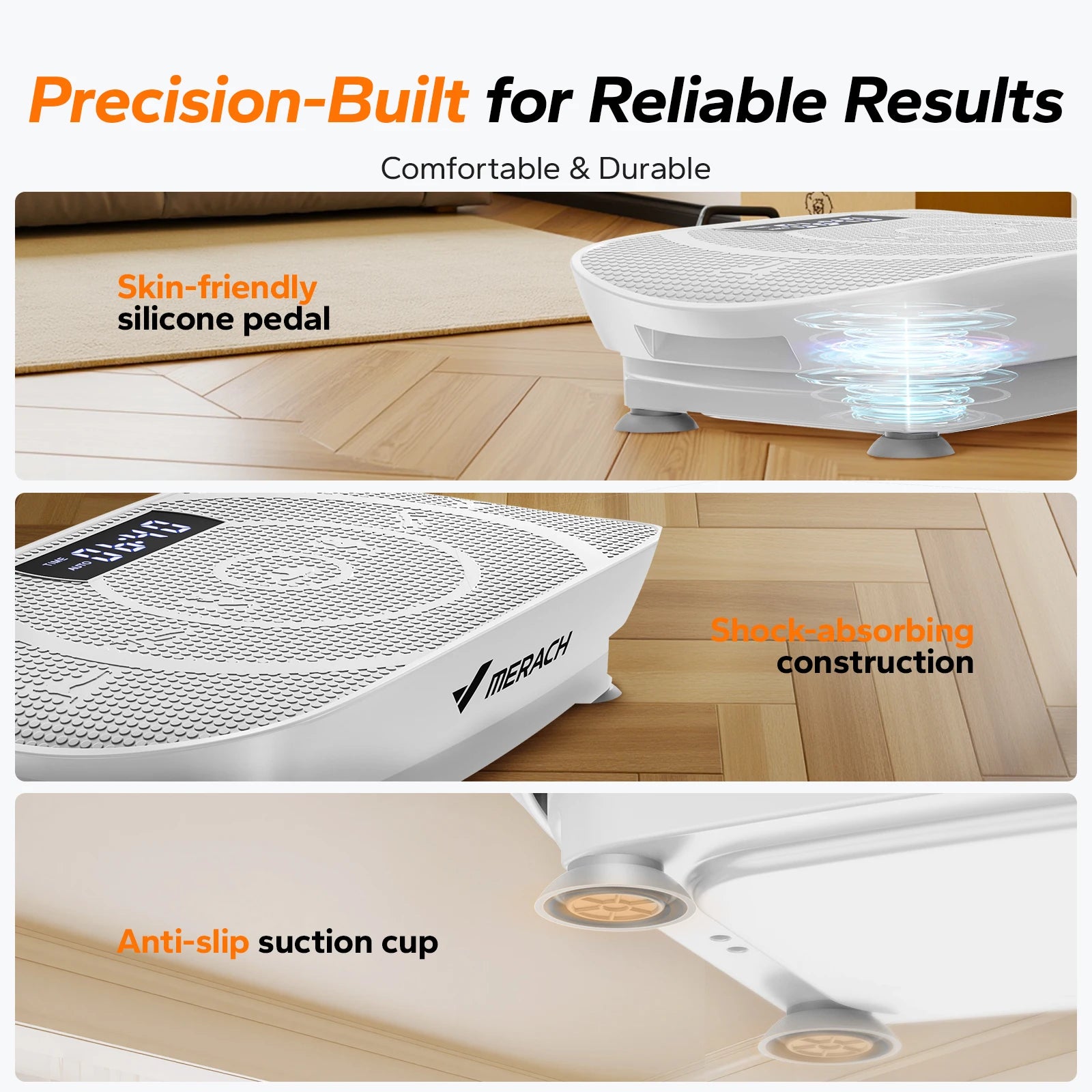 MERACH Vibration Plate Exercise Machine – Whole Body Workout