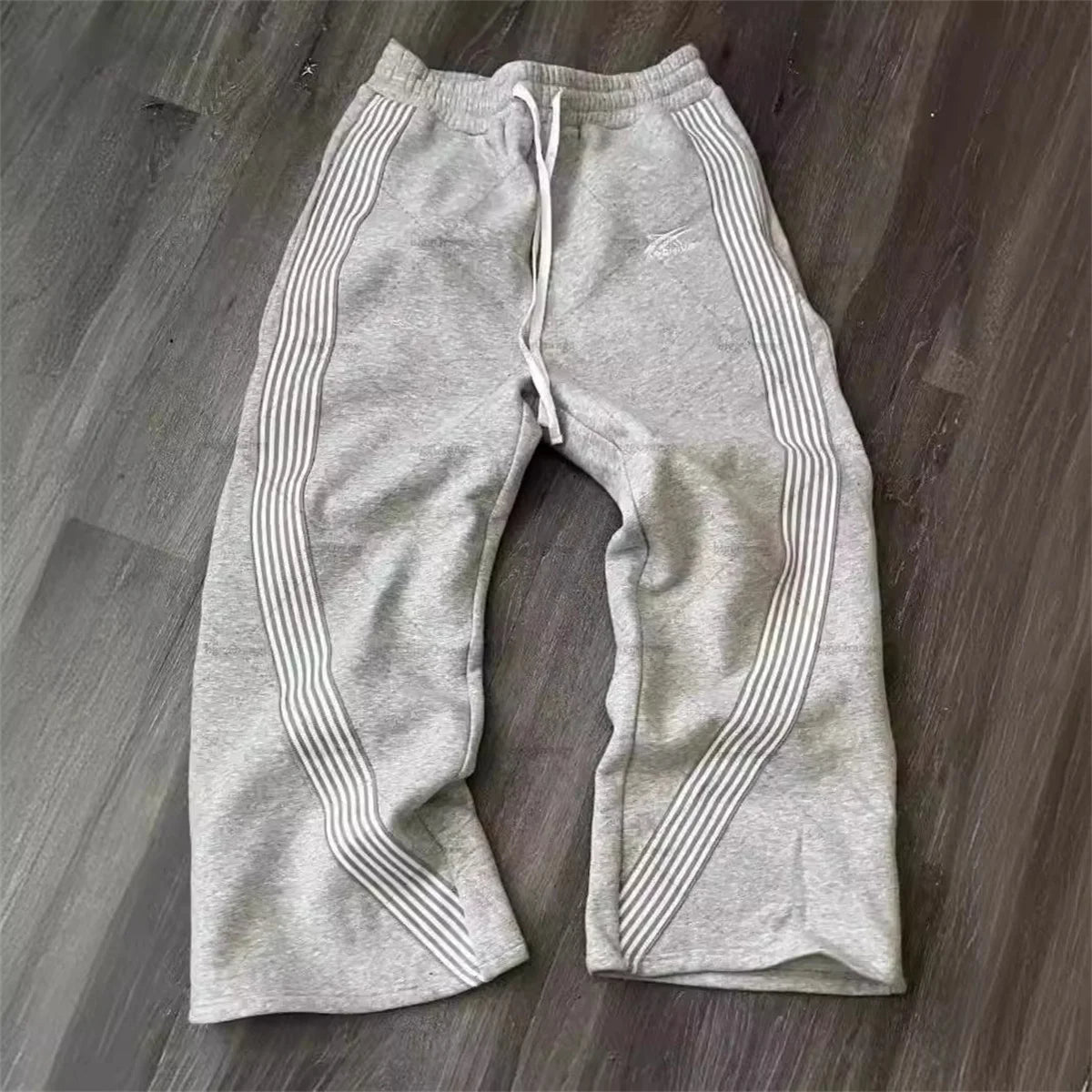 Casual Striped Straight Leg Pants – Unisex Street Jogging
