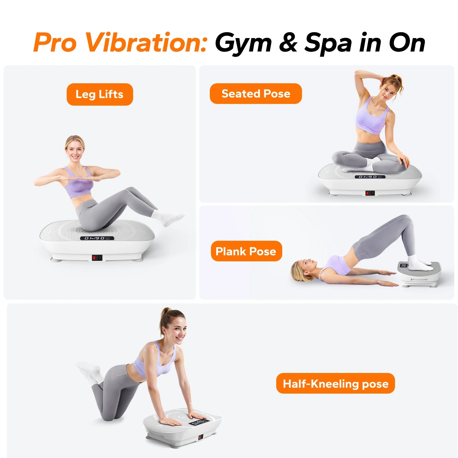 MERACH Vibration Plate Exercise Machine – Whole Body Workout
