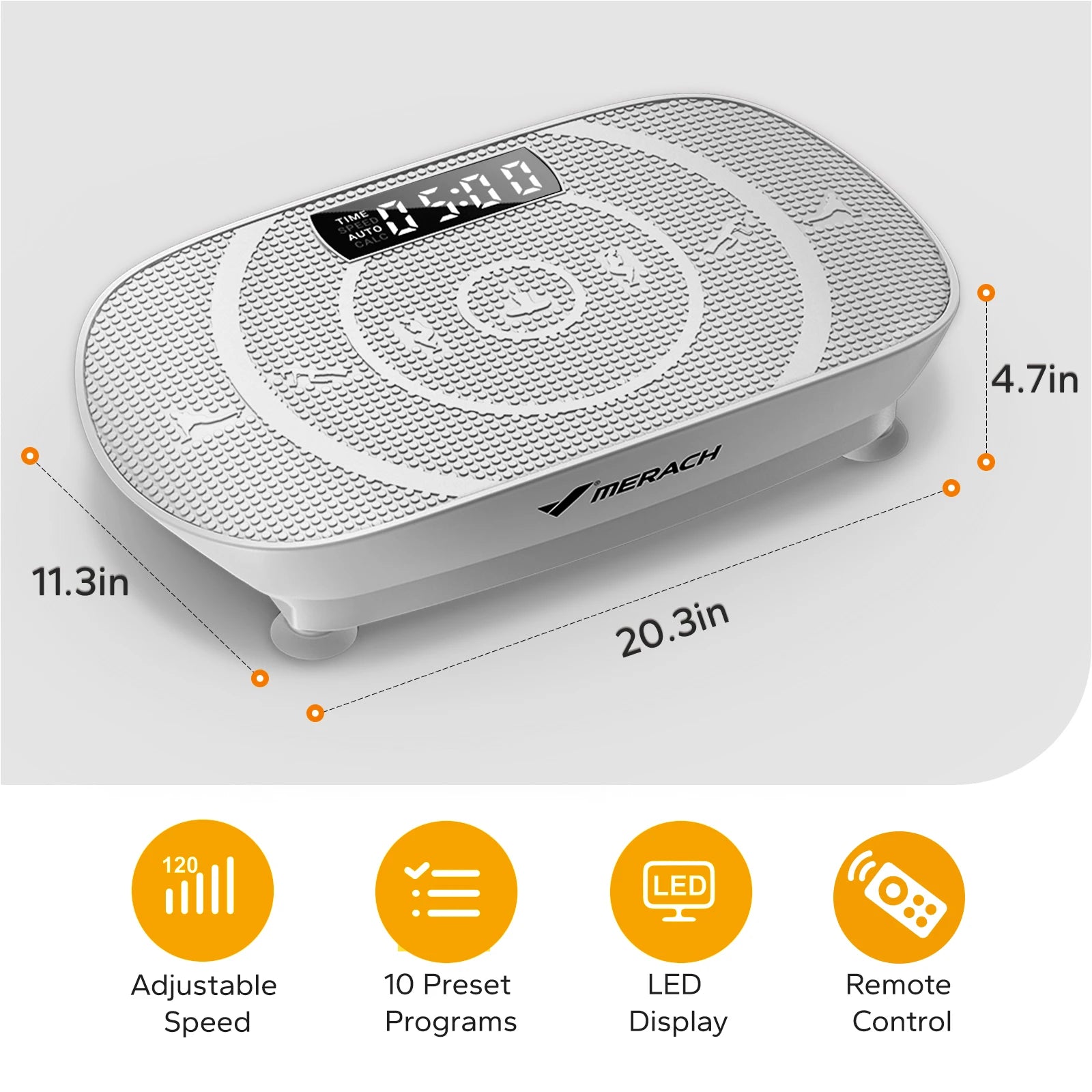 MERACH Vibration Plate Exercise Machine – Whole Body Workout