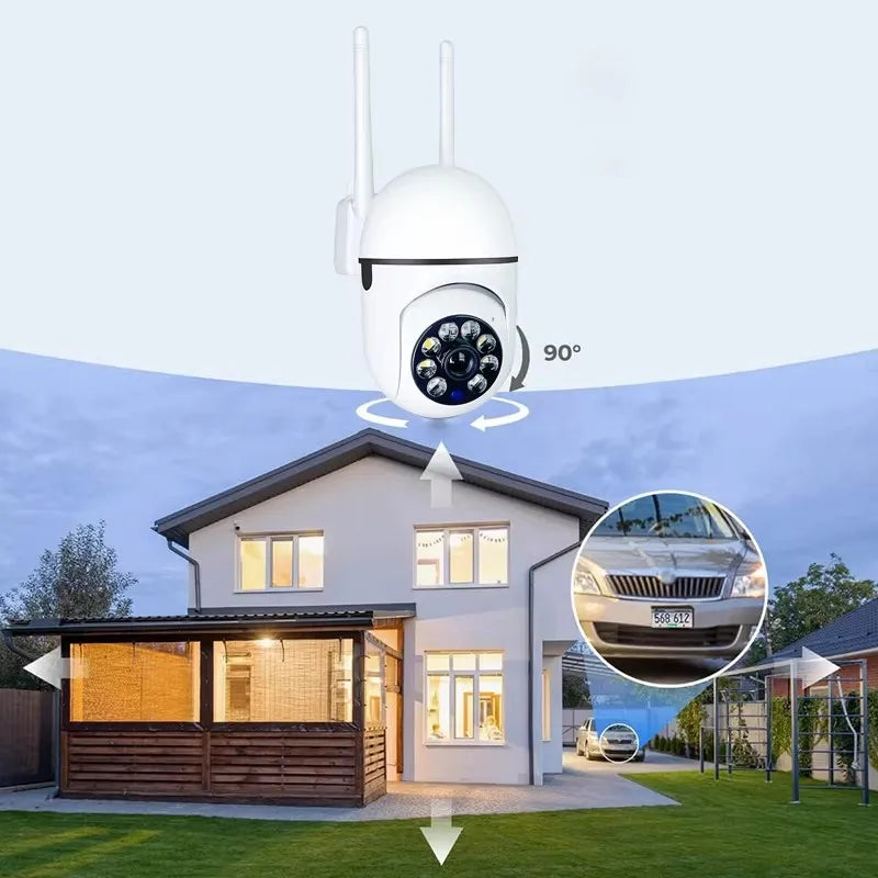 8MP WiFi PTZ Security Camera - 4X Zoom Wireless Surveillance with Auto Tracking & Two-Way Audio