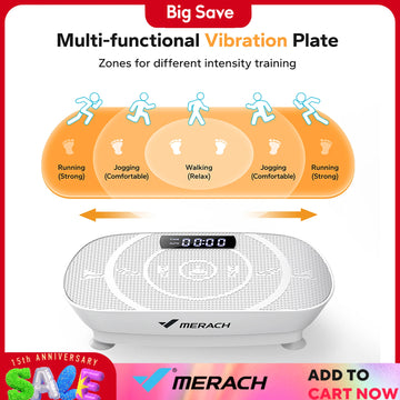 MERACH Vibration Plate Exercise Machine – Whole Body Workout