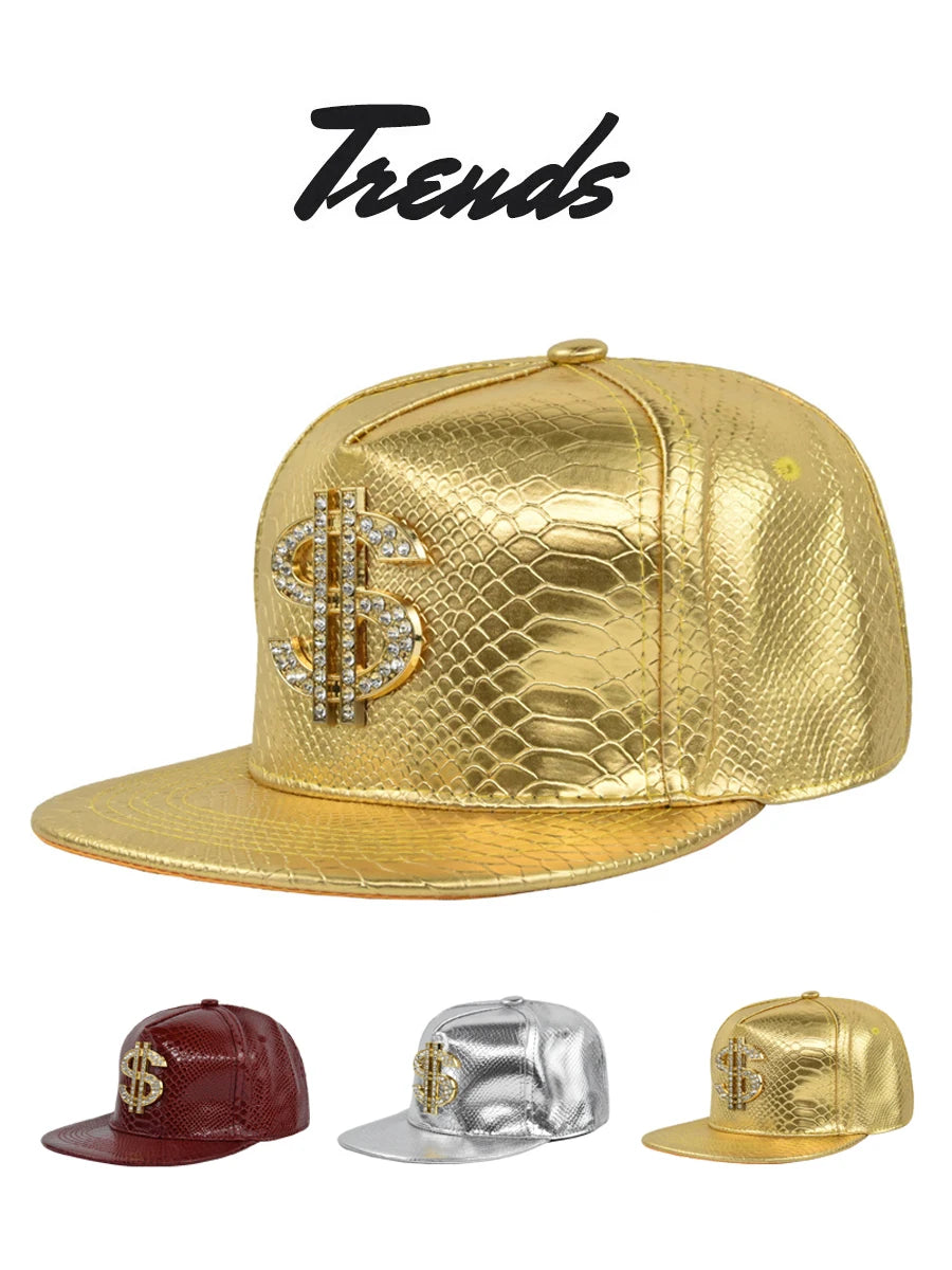 Cross Jesus Metal Label Hip-Hop Cap - Flat Brim Fitted Hat for Break Dance & Street Style