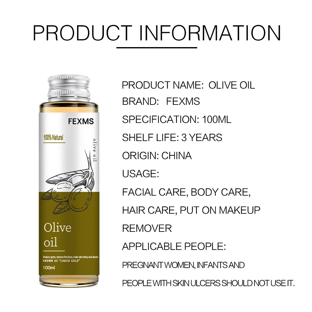 Organic Olive Oil Moisturizer – Multi-Purpose for Skin, Hair & Nails (100ml)