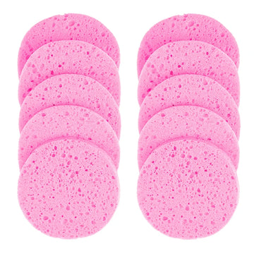 Round Cellulose Facial Cleaning Sponge – 6–9cm
