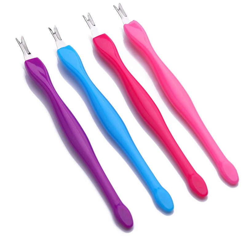 Stainless Steel Cuticle Remover - Dead Skin Pusher & Trimmer for Professional Manicures