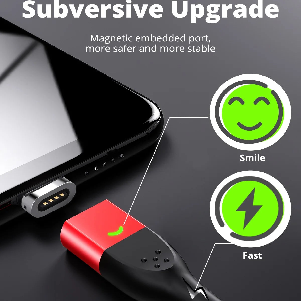 FONKEN 3A Magnetic USB Fast Charging Cable