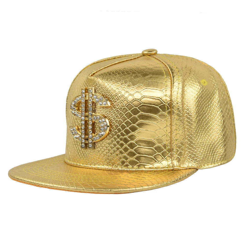 Cross Jesus Metal Label Hip-Hop Cap - Flat Brim Fitted Hat for Break Dance & Street Style