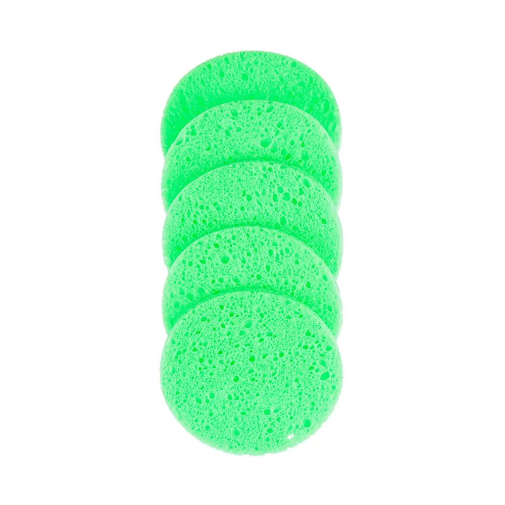 Round Cellulose Facial Cleaning Sponge – 6–9cm