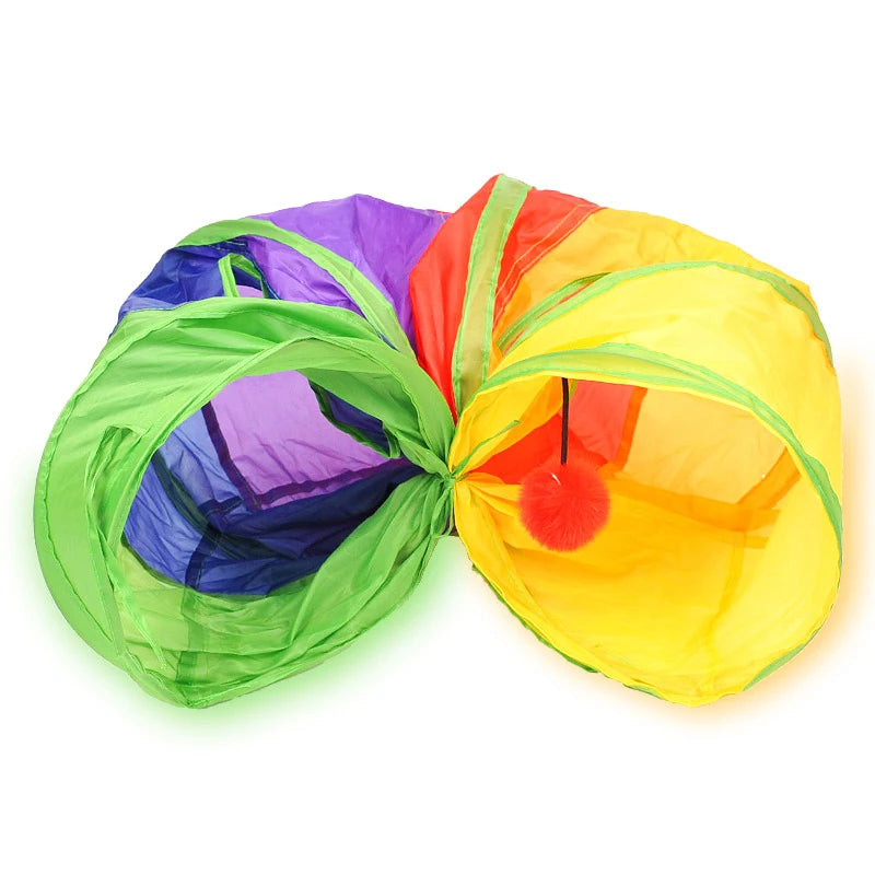 Cat Tunnel Play Toy – Collapsible Pet Tube for Indoor & Outdoor Exercise