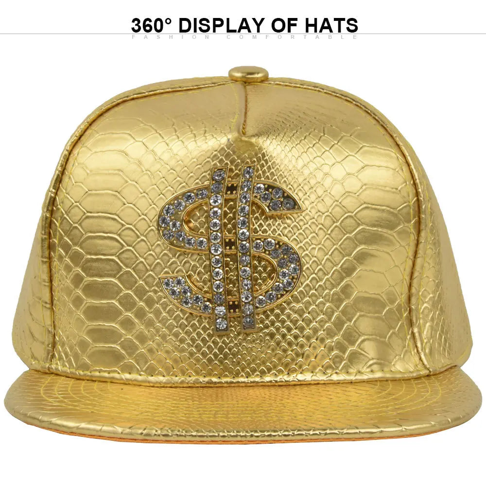 Cross Jesus Metal Label Hip-Hop Cap - Flat Brim Fitted Hat for Break Dance & Street Style