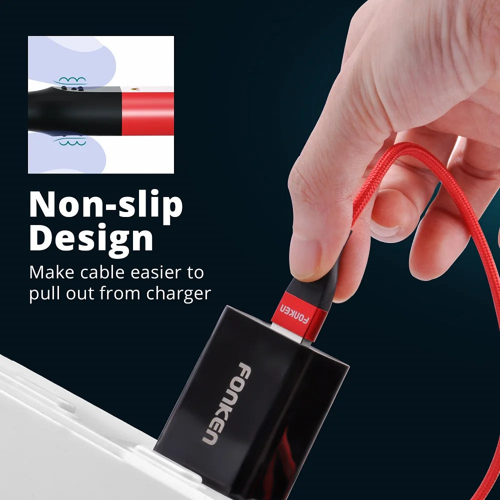 FONKEN 3A Magnetic USB Fast Charging Cable