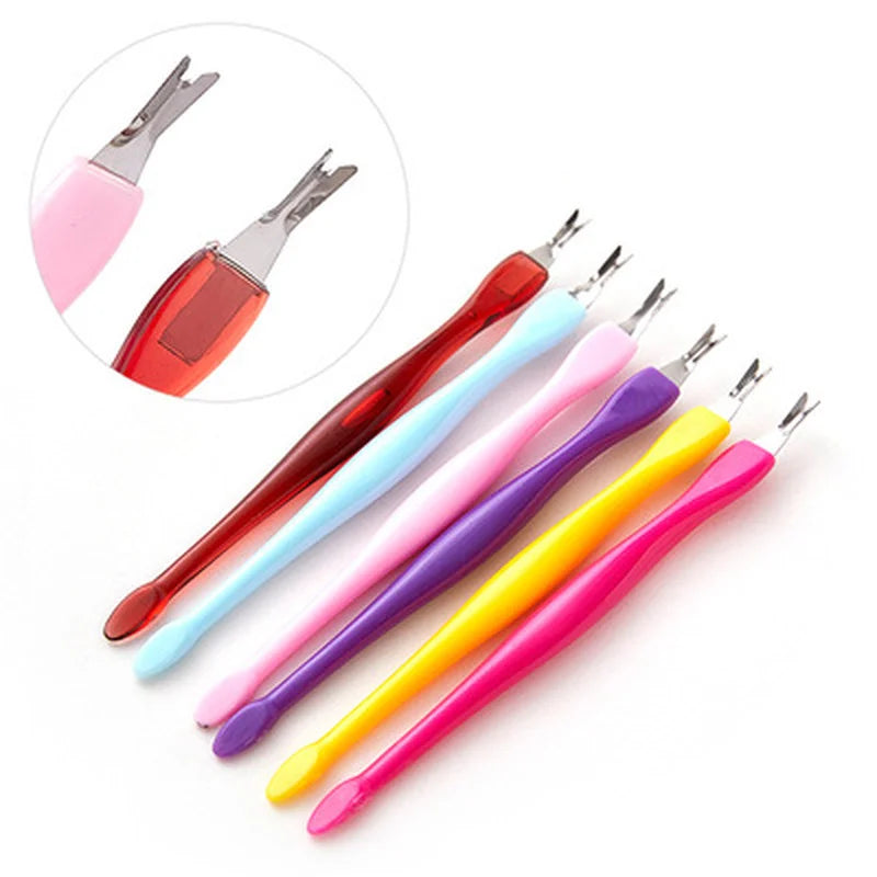 Stainless Steel Cuticle Remover - Dead Skin Pusher & Trimmer for Professional Manicures