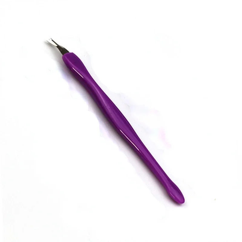 Stainless Steel Cuticle Remover - Dead Skin Pusher & Trimmer for Professional Manicures