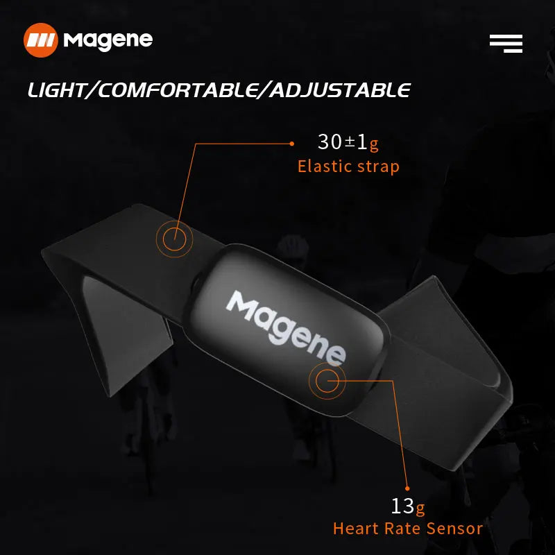 Magene Mover H64 Heart Rate Sensor – ANT & Bluetooth Chest Strap