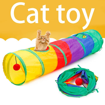 Cat Tunnel Play Toy – Collapsible Pet Tube for Indoor & Outdoor Exercise