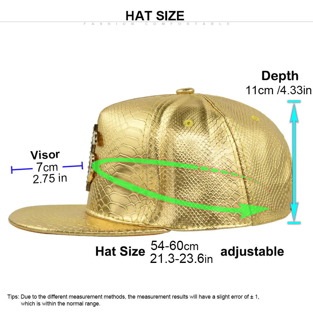 Cross Jesus Metal Label Hip-Hop Cap - Flat Brim Fitted Hat for Break Dance & Street Style