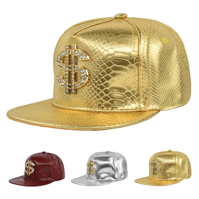 Cross Jesus Metal Label Hip-Hop Cap - Flat Brim Fitted Hat for Break Dance & Street Style